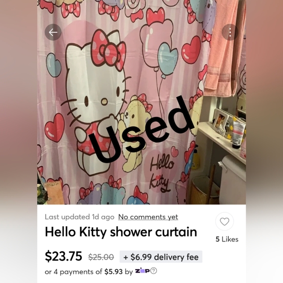 🆕Hello Kitty Shower Curtain - Picture 5 of 5